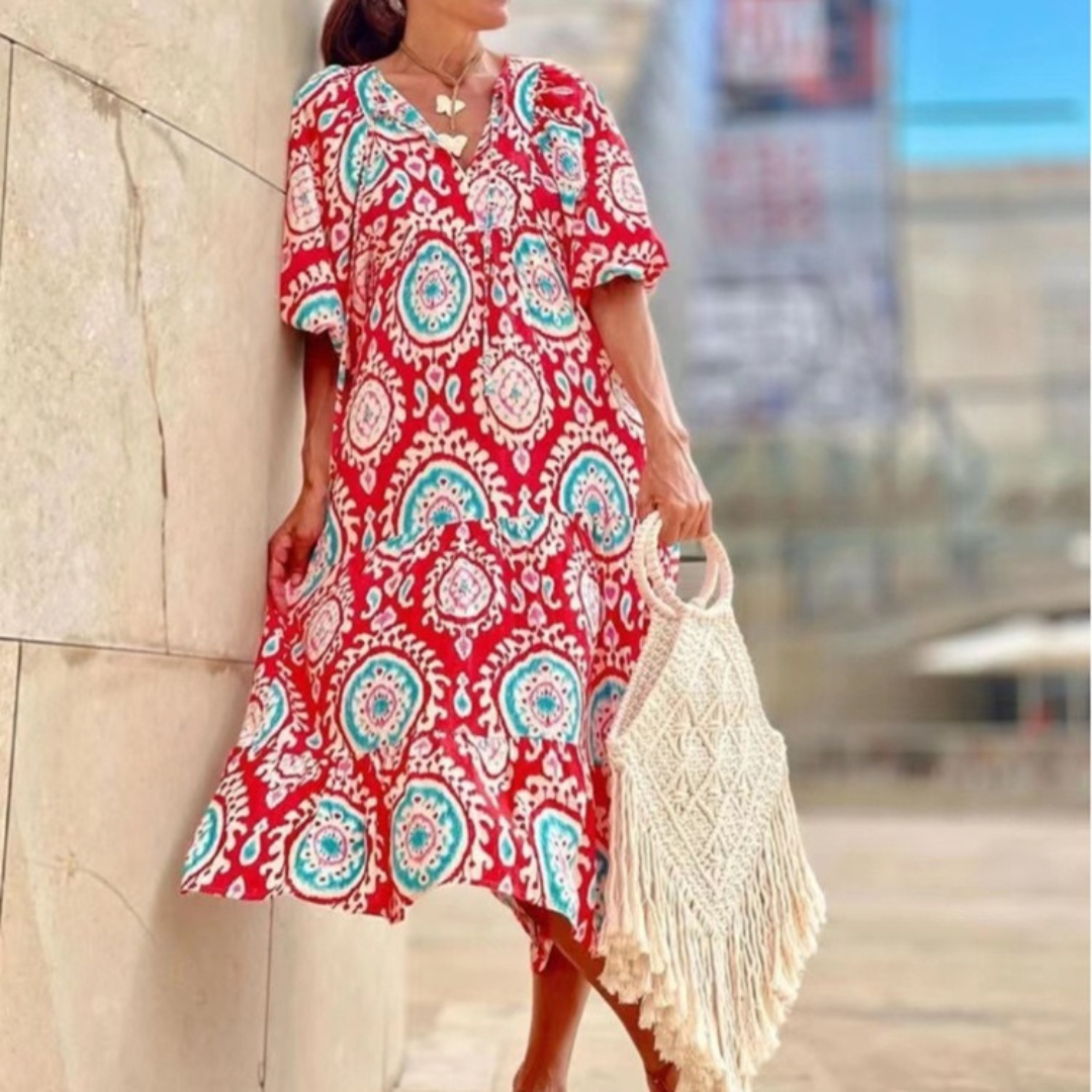 Chiara | Bohemian-Inspired Dress – Effortless Style & Comfort