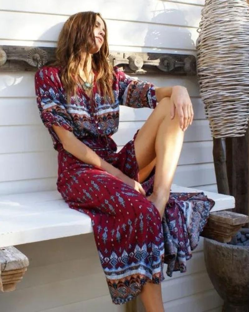 Floral | Boho-Inspired Dress – Effortless Elegance & Comfort