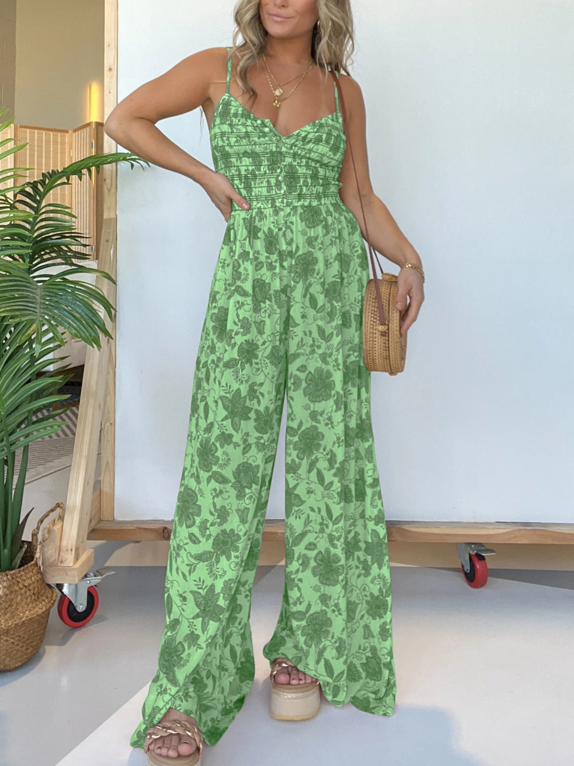 Coco | Printed Wide-Leg Jumpsuit – Bold Style & Effortless Comfort