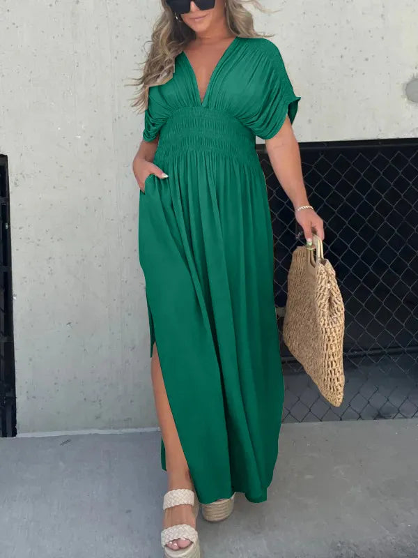 Nada | Elegant V-Neck Maxi Dress – Effortless Style for Every Occasion