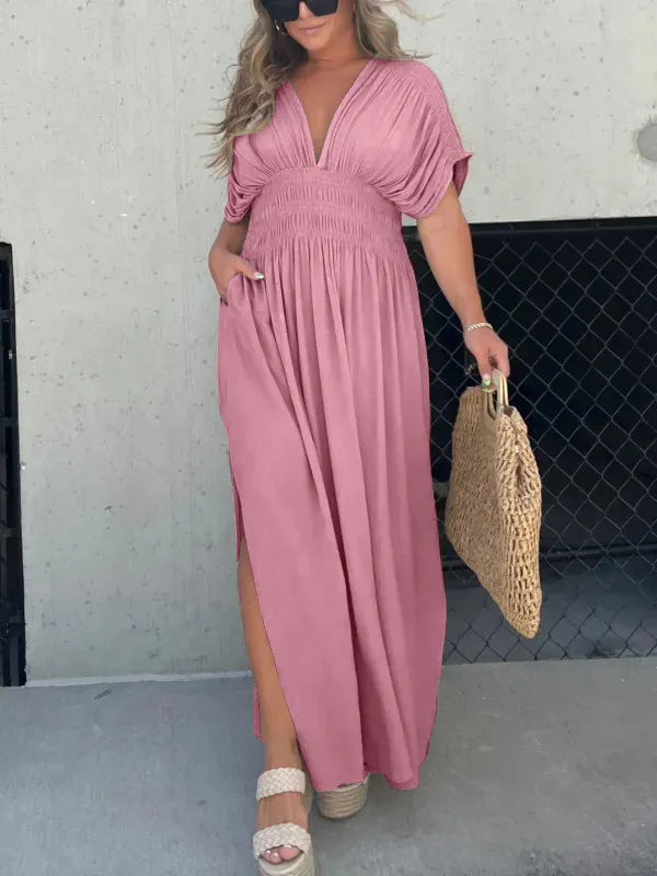 Nada | Elegant V-Neck Maxi Dress – Effortless Style for Every Occasion