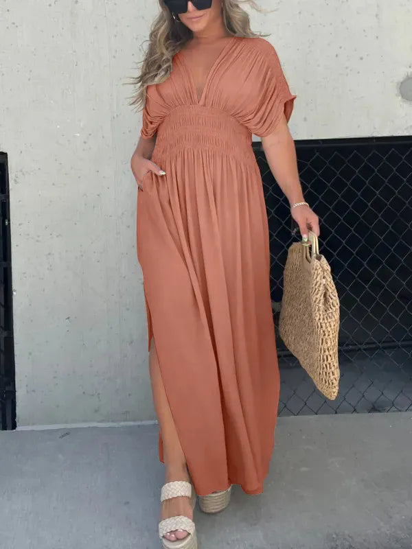 Nada | Elegant V-Neck Maxi Dress – Effortless Style for Every Occasion