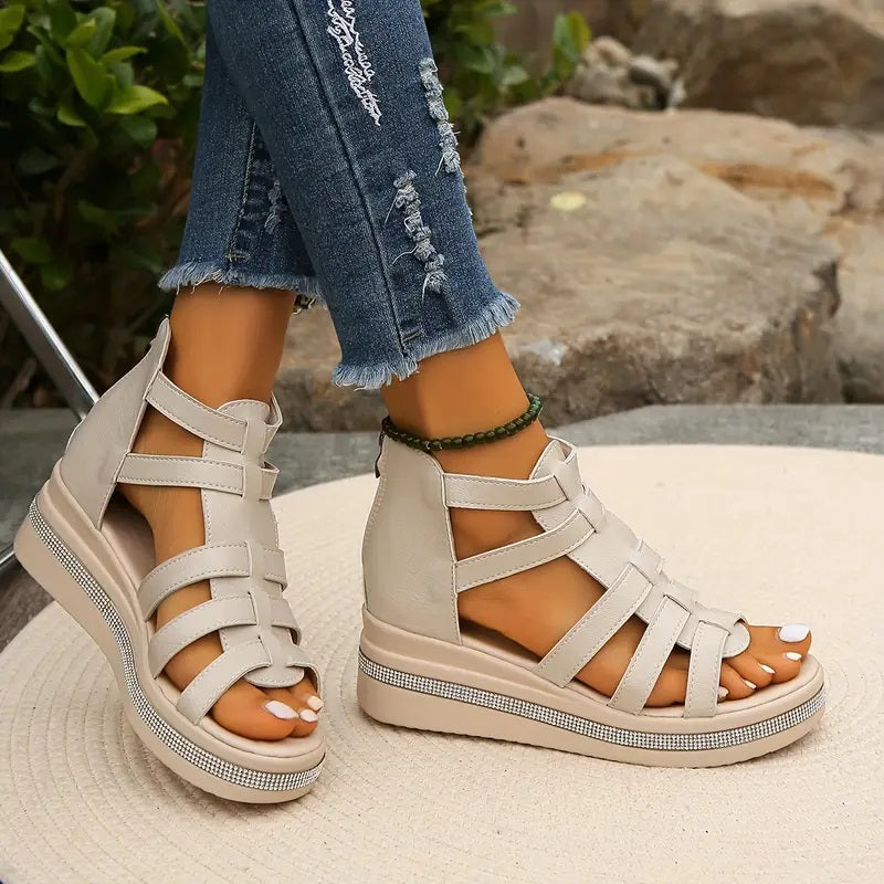 Iris | Elegant Wedge Sandals