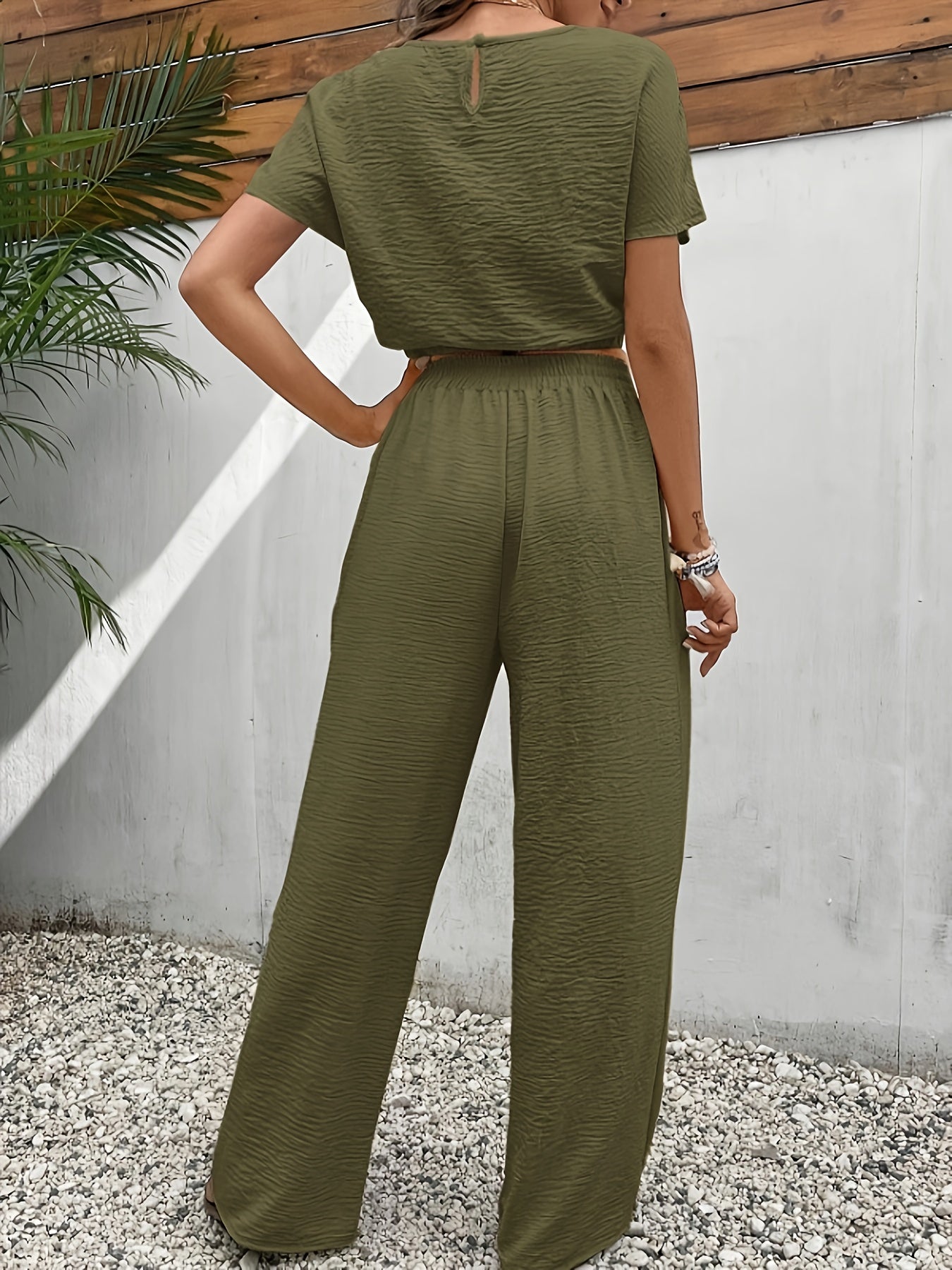 Harper | Solid Casual 2-Piece Set – Effortless Style & Comfort