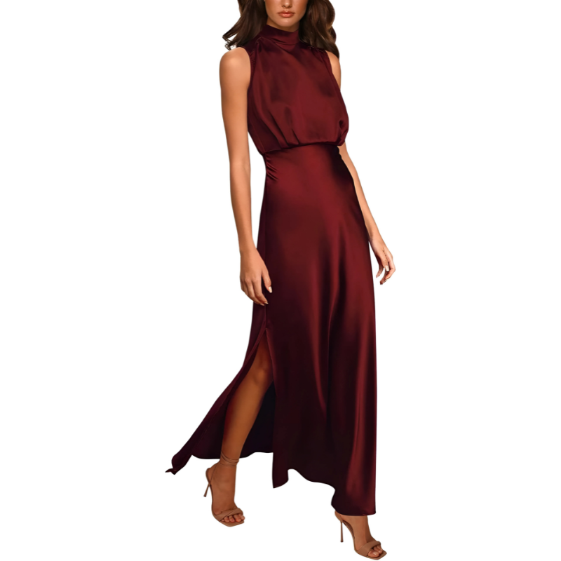 Adriana | Halter Maxi Dress