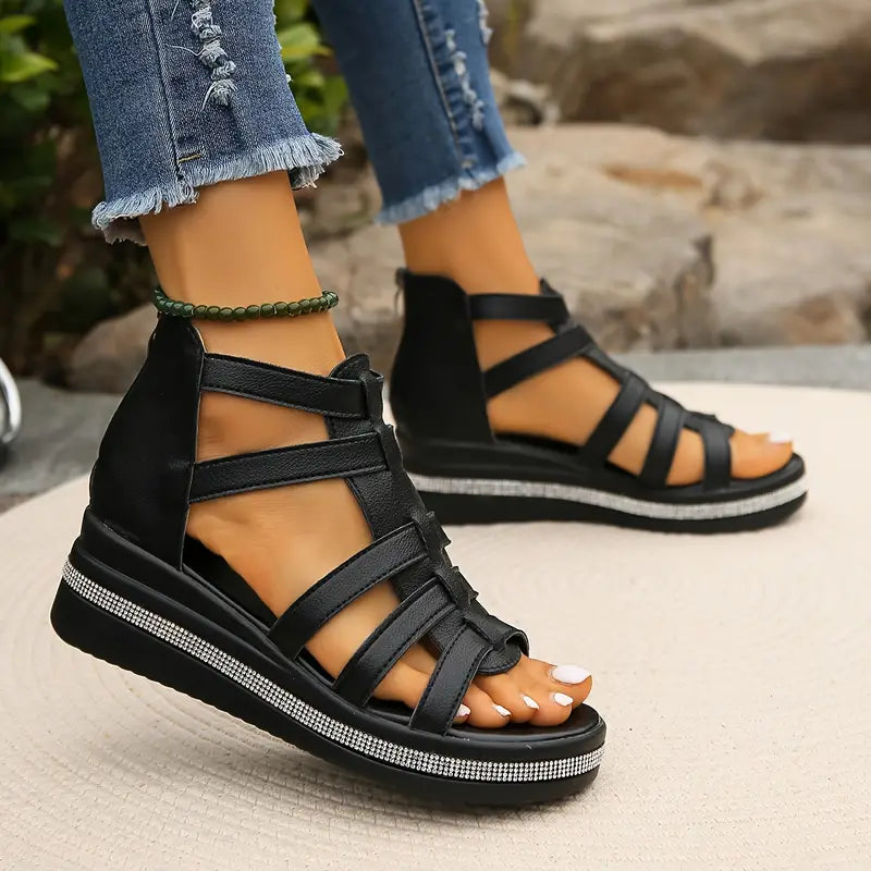 Iris | Elegant Wedge Sandals