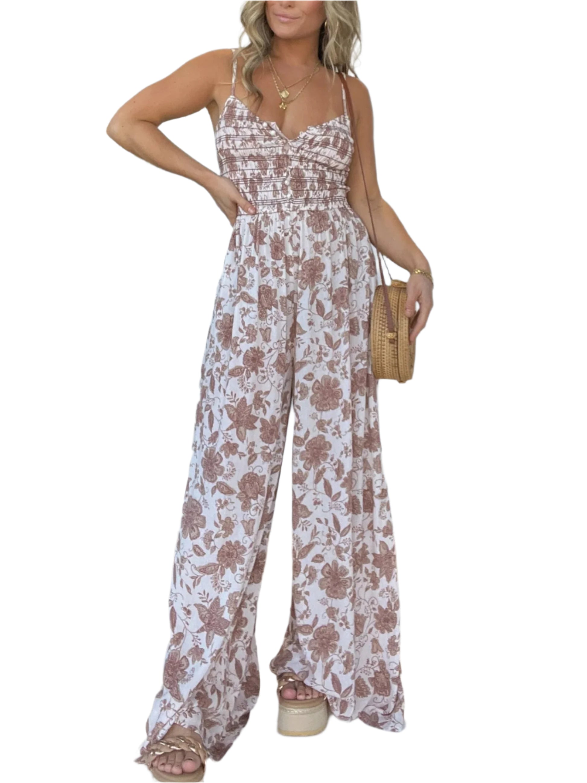 Coco | Printed Wide-Leg Jumpsuit – Bold Style & Effortless Comfort