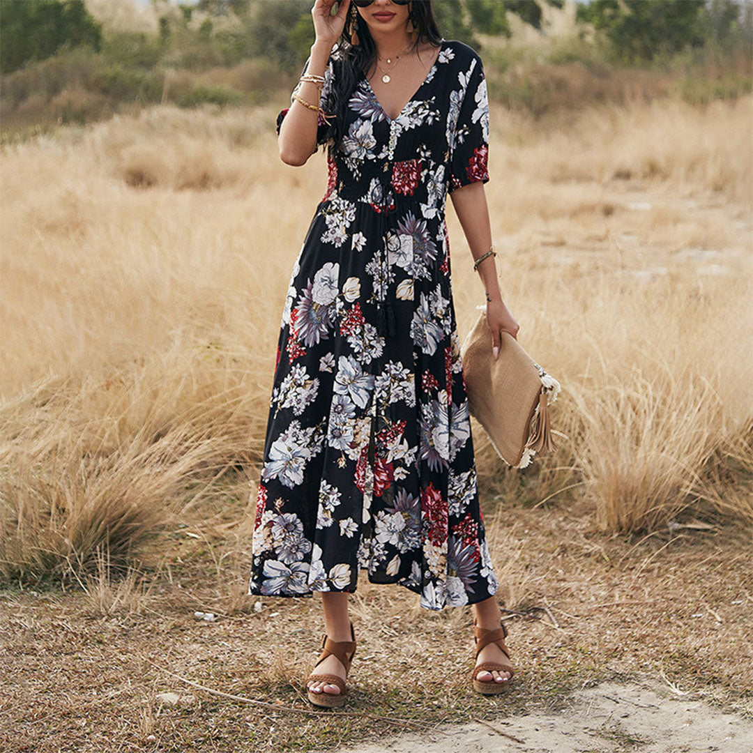 Emily | Floral Maxi Dress | Elegant & Lightweight | Perfect for Spring & Summer