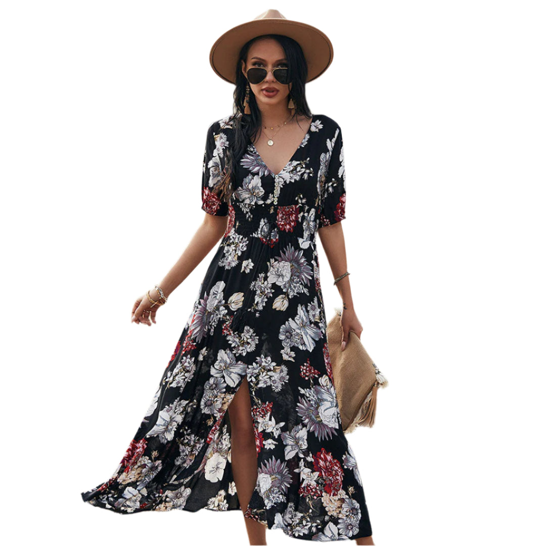 Emily | Floral Maxi Dress | Elegant & Lightweight | Perfect for Spring & Summer