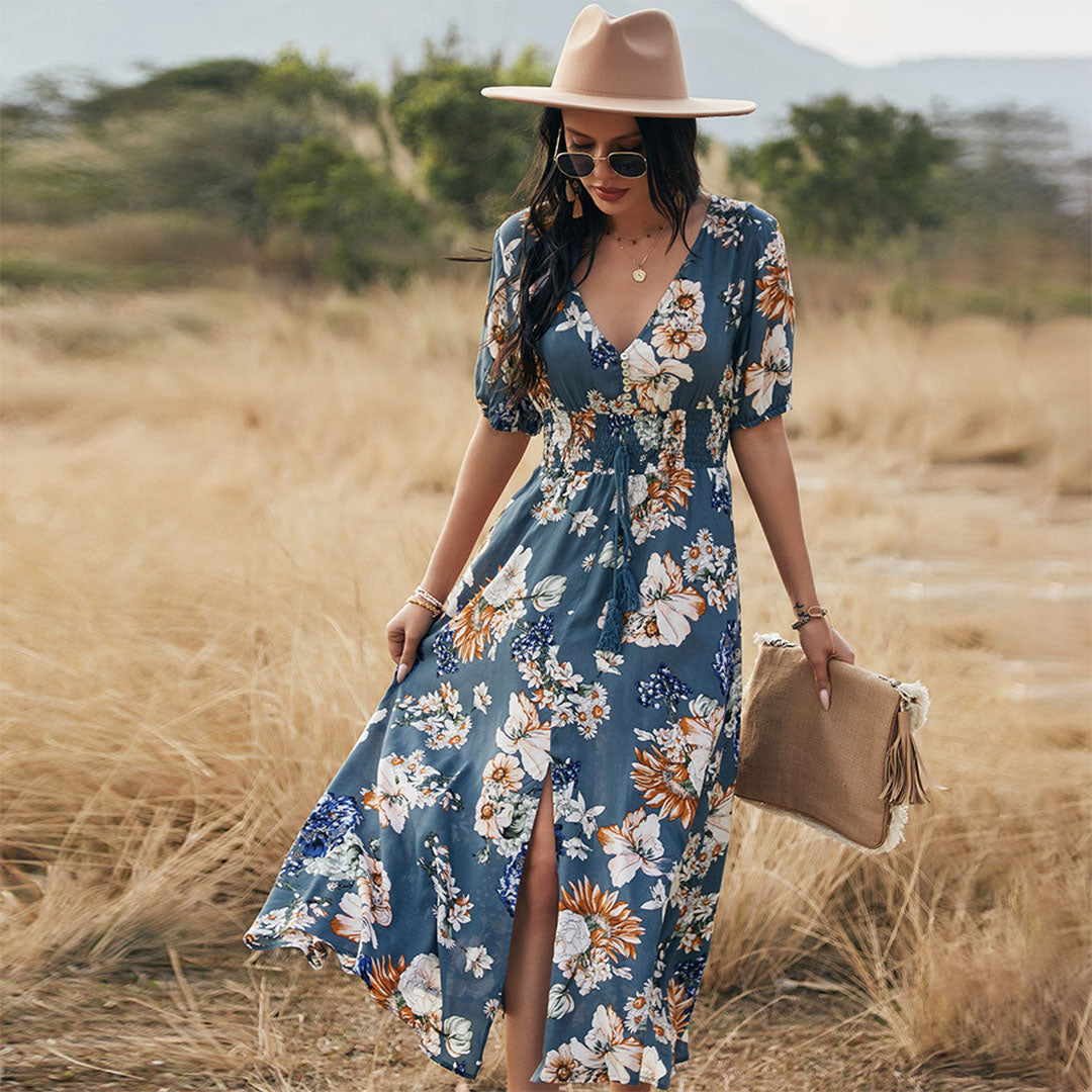 Emily | Floral Maxi Dress | Elegant & Lightweight | Perfect for Spring & Summer