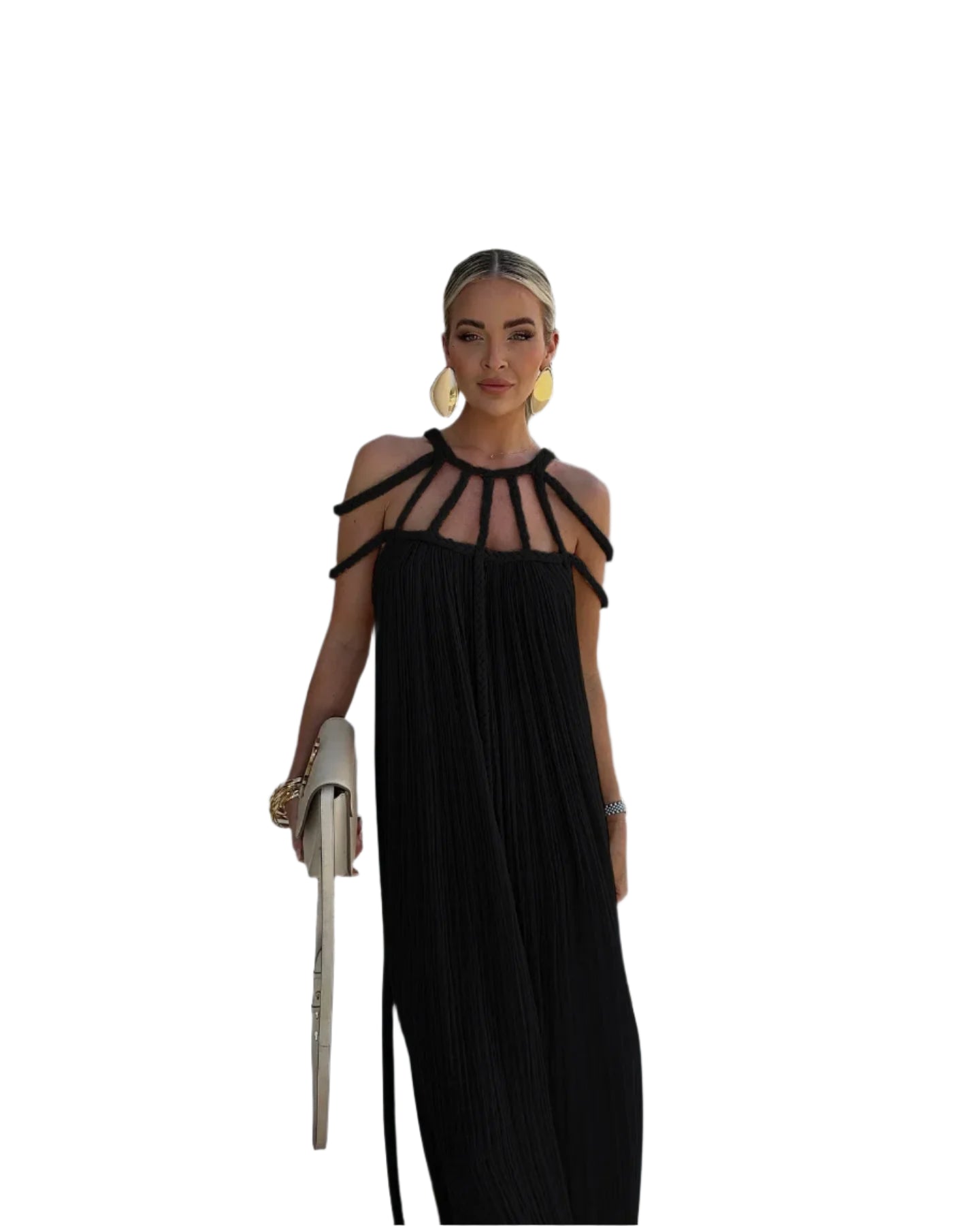 Ophelia | Rope Detail Maxi Dress - Redefine Sophistication and Elegance