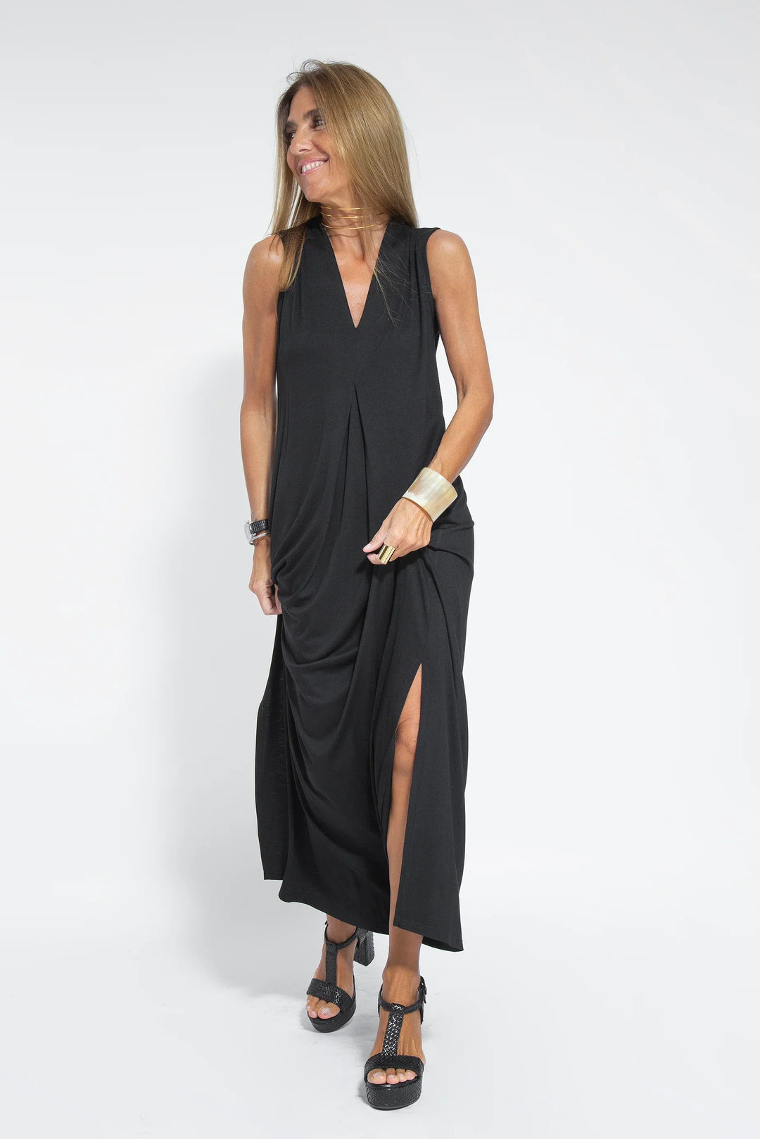 Angelica | V-Neck Long Dress