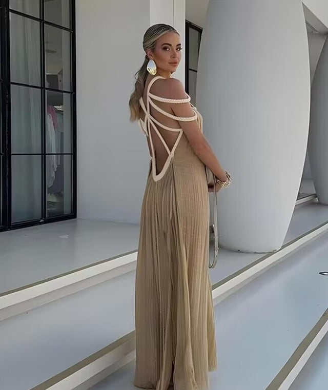 Ophelia | Rope Detail Maxi Dress - Redefine Sophistication and Elegance