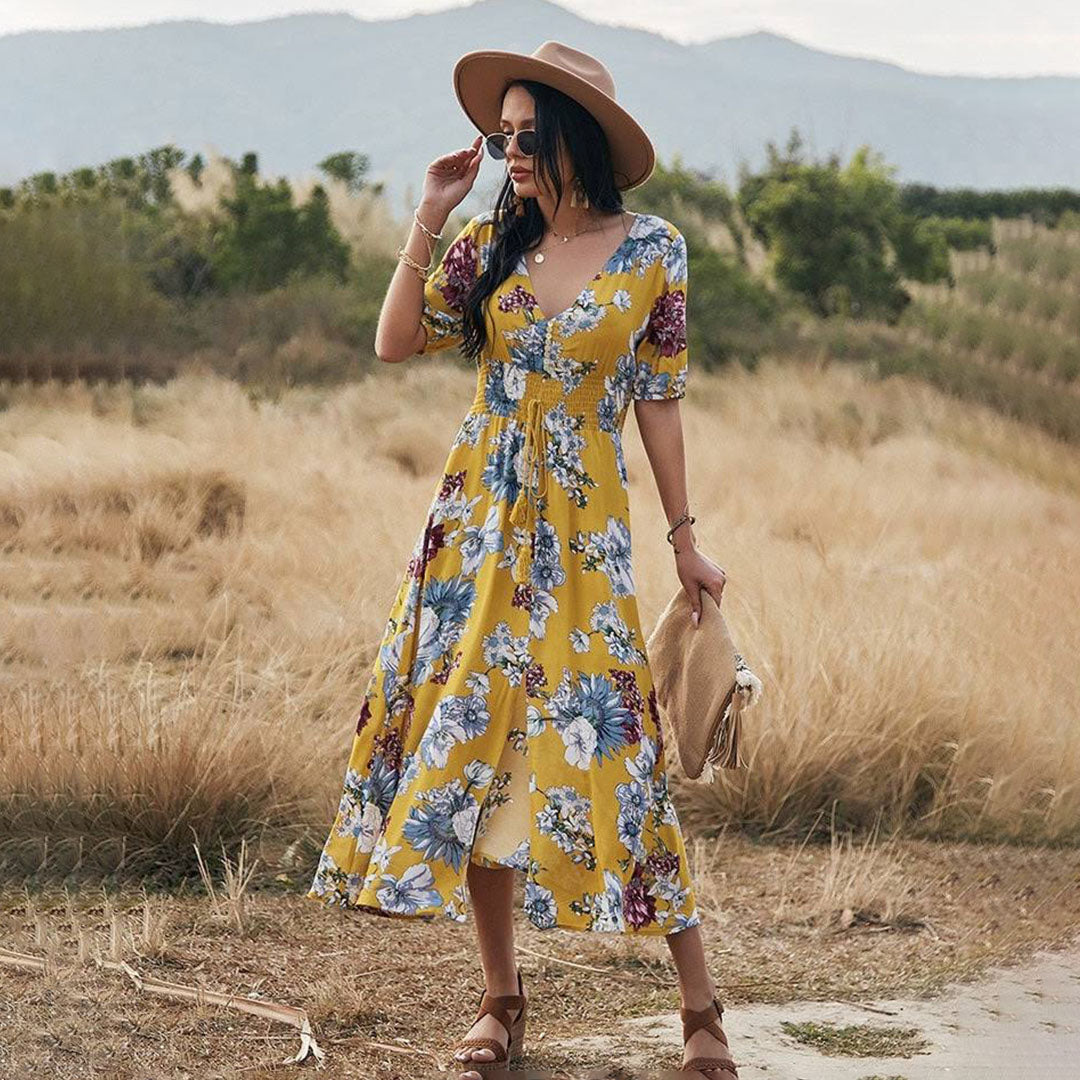 Emily | Floral Maxi Dress | Elegant & Lightweight | Perfect for Spring & Summer