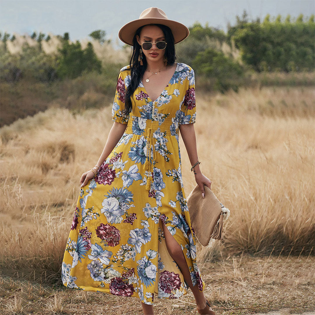 Emily | Floral Maxi Dress | Elegant & Lightweight | Perfect for Spring & Summer