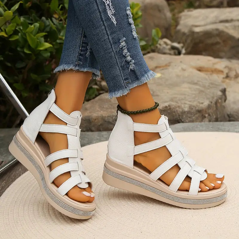 Iris | Elegant Wedge Sandals