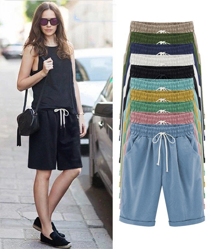 Maya | Elastic-Waist Summer Shorts