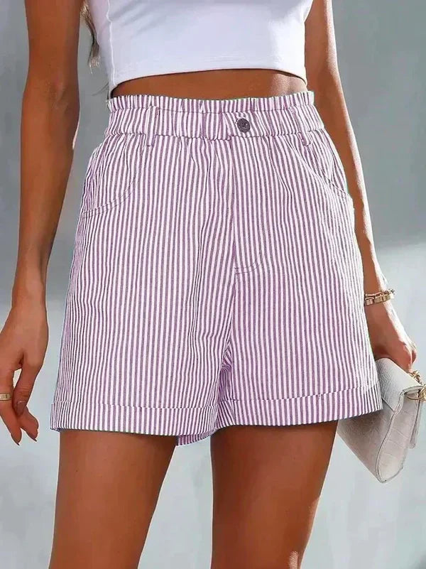 Lila | Striped Shorts