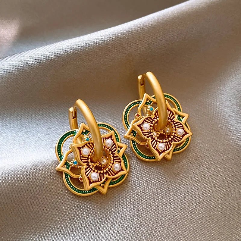 Sparsha | Geometric Jhumka Earrings