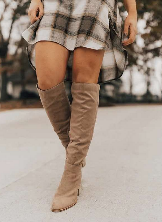 Soleil | Suede Knee-High Boots